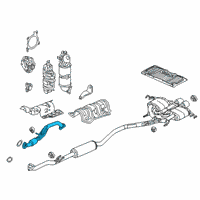 OEM 2019 Honda Civic Pipe, Exhuast (A) Diagram - 18210-TGG-A51