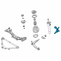 OEM 2004 BMW 325Ci Left King Pin Diagram - 31-21-1-096-429