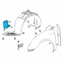 OEM 2013 Cadillac XTS Splash Shield Diagram - 23254570