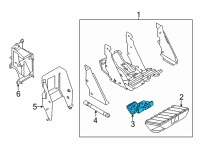 OEM Ford F-150 Latch Diagram - JL3Z-1516516-A