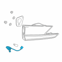 OEM 2022 Lexus RC300 Socket & Wire, RR La Diagram - 81585-24100