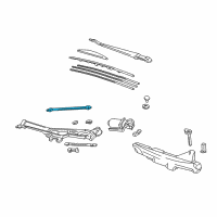 OEM 1998 Acura NSX Rod Unit C Diagram - 76555-SL0-A01