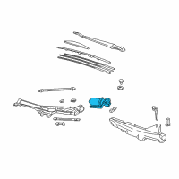 OEM Acura Motor, Front Wiper (Lh) Diagram - 76505-SL0-A01