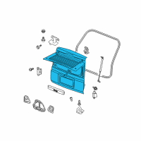 OEM 2007 Jeep Commander LIFTGATE-LIFTGATE Diagram - 55369000AE