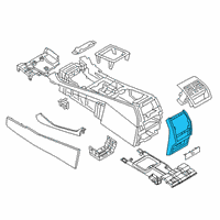 OEM 2021 BMW X5 COVER CENTRE CONSOLE, REAR Diagram - 51-16-9-399-876