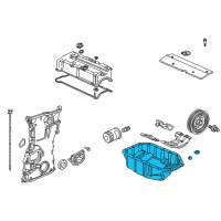 OEM Acura Pan, Oil Diagram - 11200-RBB-000