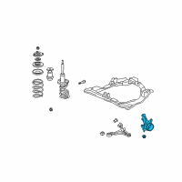 OEM Honda Civic Knuckle, Left Front Diagram - 51215-S6F-E01