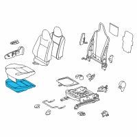 OEM 2016 Toyota Prius C Seat Cushion Pad Diagram - 71511-52671