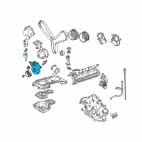 OEM Lexus LX470 Cover Sub-Assembly, Timing Diagram - 11302-AC010