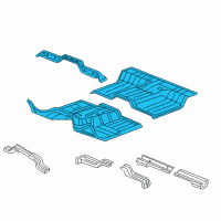 OEM 2013 Ram 1500 Floor Pan Diagram - 68144699AA