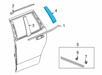 OEM 2022 Chevrolet Tahoe Rear Applique Diagram - 84988285