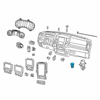 OEM 2015 Dodge Charger Sensor-Temperature Cabin Air Diagram - 55111178AC