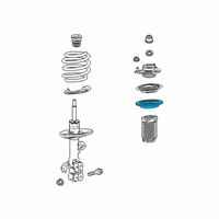 OEM 2019 Toyota Avalon Upper Spring Insulator Diagram - 48157-06220