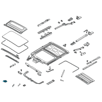 OEM 2002 BMW 325xi Sliding Roof Drive Unit With Module Diagram - 67-61-6-928-756