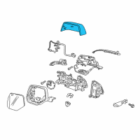 OEM Cadillac Mirror Cover Diagram - 23463315