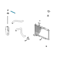 OEM 2002 Acura CL Hose, Reserve Tank Diagram - 19104-P8E-A00