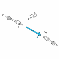 OEM Lincoln MKS Inner Shaft Diagram - DG1Z-3A329-E