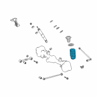 OEM 2010 Toyota Land Cruiser Coil Spring Diagram - 48231-60E21