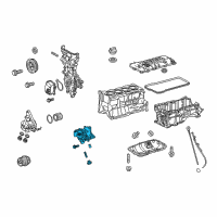 OEM Toyota Prius Oil Pump Diagram - 15100-37040