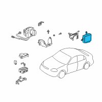 OEM 2000 Honda Civic ABS Unit Diagram - 39790-S04-G11