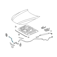 OEM 2018 Lexus LC500 Control Assy, Hood Lock Diagram - 53610-11010