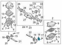 OEM Hyundai Genesis Duct-Extension, LH Diagram - 28223-B1000