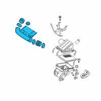 OEM 2005 Nissan Pathfinder Duct Assembly-Air Diagram - 16576-EA200