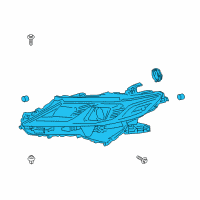 OEM 2019 Toyota Camry Composite Headlamp Diagram - 81110-06D80