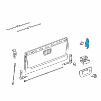 OEM Chevrolet Avalanche Hinge Diagram - 15206082