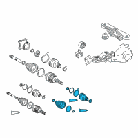 OEM 2011 Toyota Highlander Boot Kit Diagram - 04437-08011