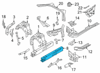 OEM 2021 BMW M340i xDrive LEFT CENTRE ENGINE SUPPORT Diagram - 41-00-7-432-651