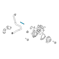 OEM Ford Escape Water Pump Assembly Stud Diagram - -W713511-S437