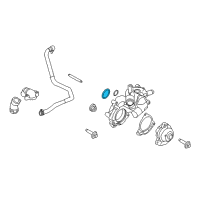 OEM Ford Escape Water Pump Assembly Seal Diagram - 9L8Z-8527-A