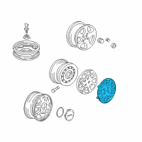 OEM 1997 Acura Integra Trim, Wheel (14") Diagram - 44733-ST7-A40