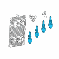 OEM 2015 Ram ProMaster 3500 Glow Plug Diagram - 68419473AA