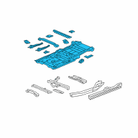 OEM Honda Pilot Panel Sub, Floor Diagram - 65200-SZA-A02ZZ