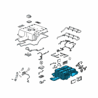 OEM 2015 Chevrolet Spark EV Battery Tray Diagram - 23348215