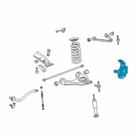 OEM 2009 Chevrolet Express 1500 Knuckle Diagram - 84583306