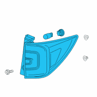 OEM Honda Pilot Taillight Assy., R. Diagram - 33500-TG7-A01