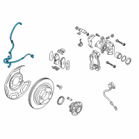 OEM 2014 Kia Forte Koup Sensor Assembly-Abs Rear Wheel Diagram - 59910A7000