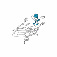 OEM 2008 Infiniti FX35 Harness Assembly-Head Lamp Diagram - 26038-CG000
