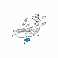 OEM Infiniti Control Unit-XENON Head Lamp Diagram - 28474-89910