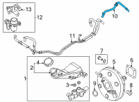OEM Kia Sorento Hose Assembly-Brake BOOS Diagram - 59130P2250