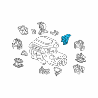 OEM 2005 Acura RL Bracket, Rear Engine Mounting Diagram - 50610-SDB-A01