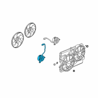 OEM Saturn Vue Fan Motor Diagram - 89019134