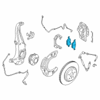 OEM 2017 BMW 640i xDrive Gran Coupe Disc Brake Pad Repair Kit Diagram - 34-11-6-871-557