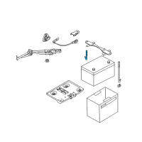 OEM 2016 Infiniti Q70 Rod-Battery Fix Diagram - 24425-8991C