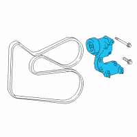 OEM Toyota Highlander Serpentine Tensioner Diagram - 16620-31060