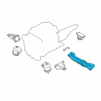 OEM Infiniti M45 Member Assy-Engine Mounting, Rear Diagram - 11310-CG200
