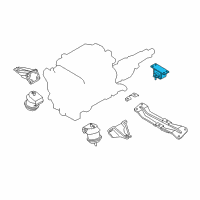 OEM 2008 Infiniti FX45 INSULATOR - Engine Mounting, Rear Diagram - 11320-CG205